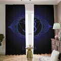 Ajna Chakra Symbol Print Dimout Pencil Pleat Curtains