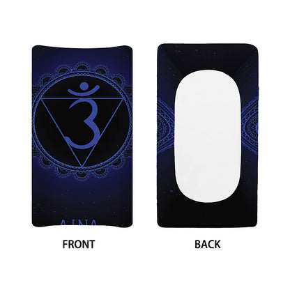 Ajna Chakra Symbol Print Changing Pad Cover