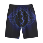 Ajna Chakra Symbol Print Cotton Shorts