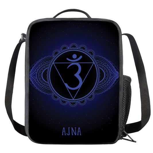 Ajna Chakra Symbol Print Crossbody Lunch Bag