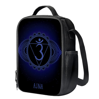 Ajna Chakra Symbol Print Crossbody Lunch Bag
