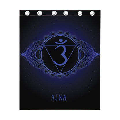 Ajna Chakra Symbol Print Curtain