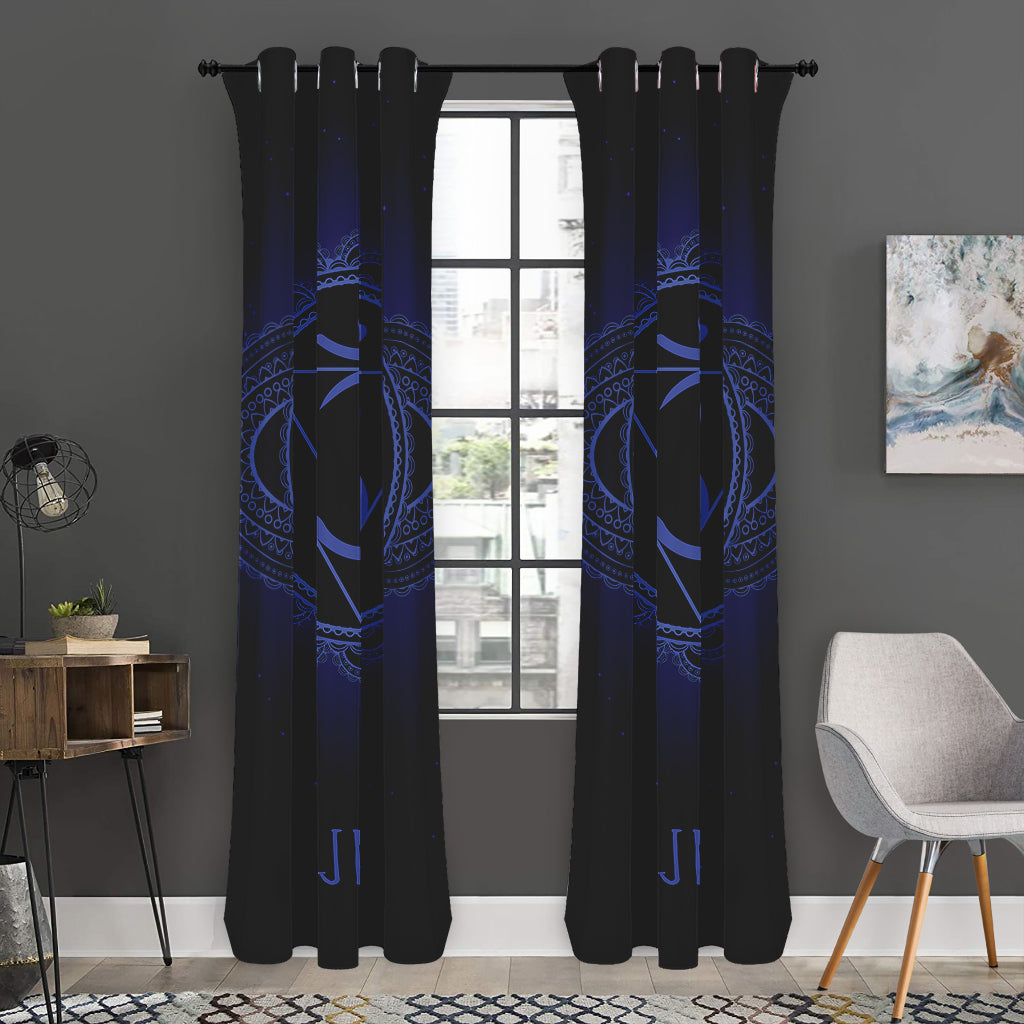 Ajna Chakra Symbol Print Curtain