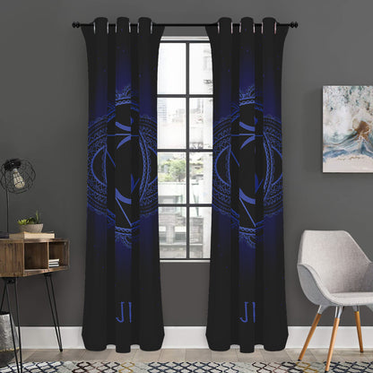 Ajna Chakra Symbol Print Curtain
