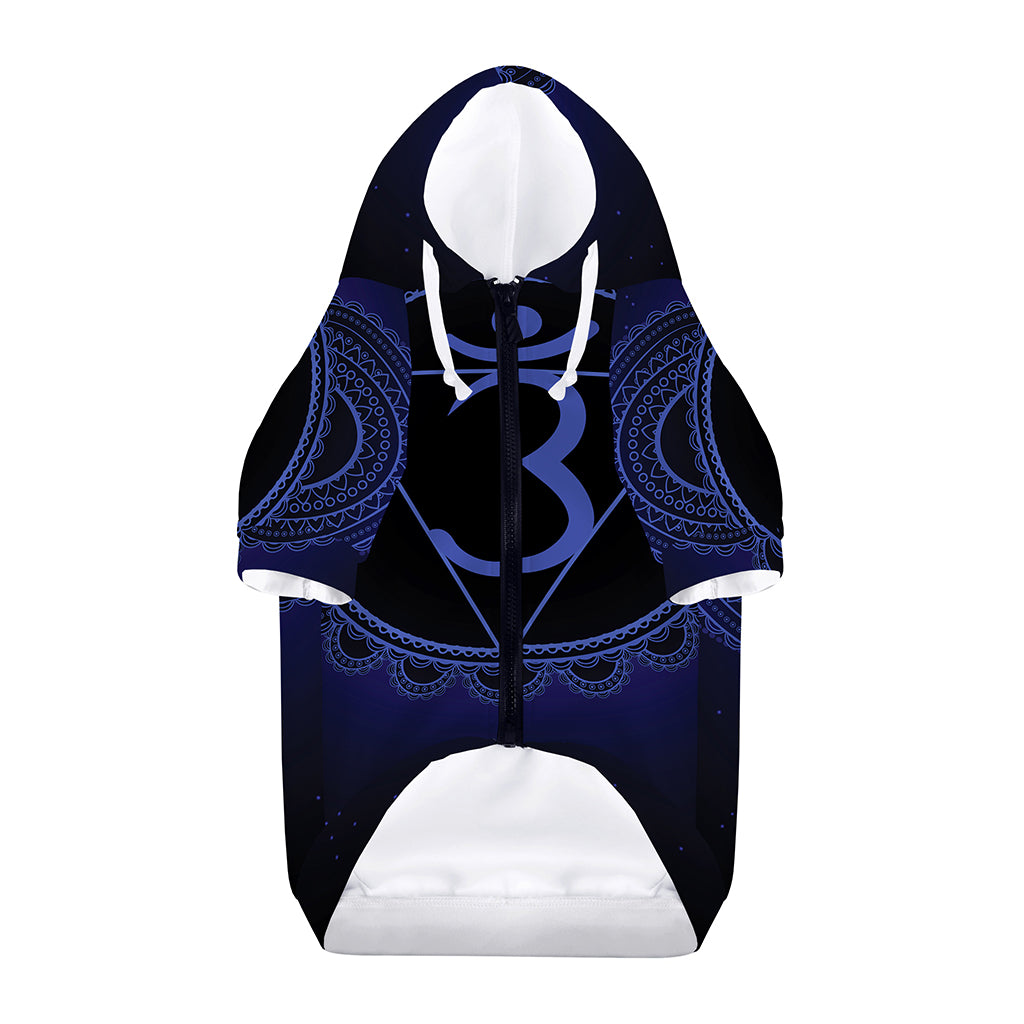 Ajna Chakra Symbol Print Dog Zip Up Hoodie