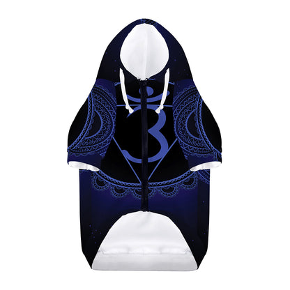 Ajna Chakra Symbol Print Dog Zip Up Hoodie