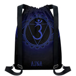 Ajna Chakra Symbol Print Drawstring Backpack