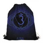 Ajna Chakra Symbol Print Drawstring Bag