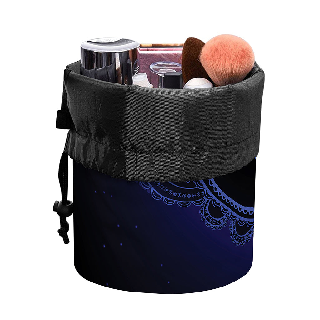 Ajna Chakra Symbol Print Drawstring Makeup Bag