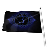 Ajna Chakra Symbol Print Flag