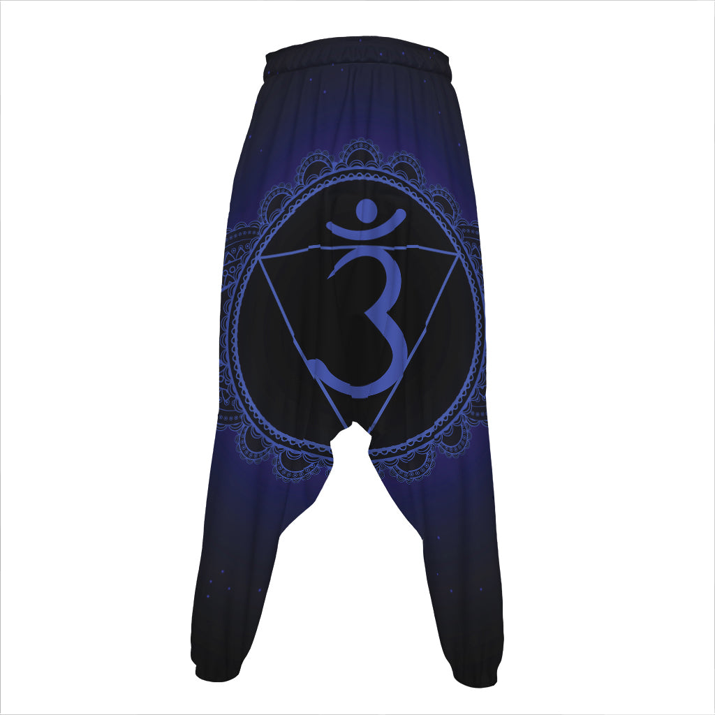 Ajna Chakra Symbol Print Hammer Pants