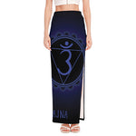 Ajna Chakra Symbol Print High Slit Maxi Skirt