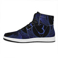 Ajna Chakra Symbol Print High Top Leather Sneakers