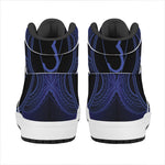 Ajna Chakra Symbol Print High Top Leather Sneakers