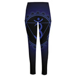 Ajna Chakra Symbol Print High-Waisted Pocket Leggings