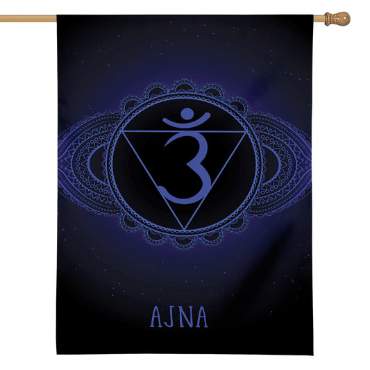 Ajna Chakra Symbol Print House Flag