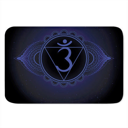 Ajna Chakra Symbol Print Indoor Door Mat