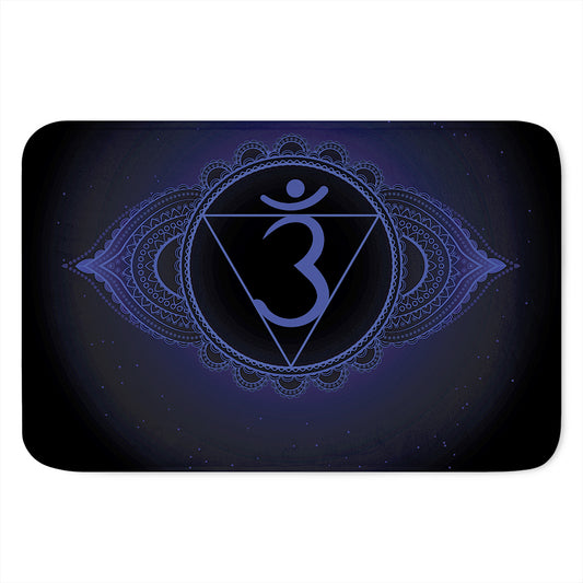 Ajna Chakra Symbol Print Indoor Door Mat