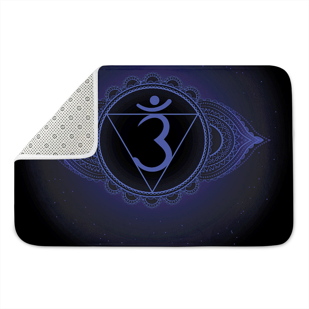 Ajna Chakra Symbol Print Indoor Door Mat