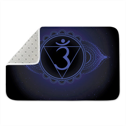 Ajna Chakra Symbol Print Indoor Door Mat