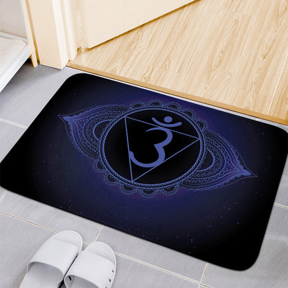Ajna Chakra Symbol Print Indoor Door Mat