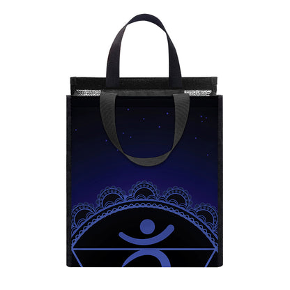 Ajna Chakra Symbol Print Insulated Lunch Tote