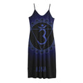 Ajna Chakra Symbol Print Jersey Midi Cami Dress