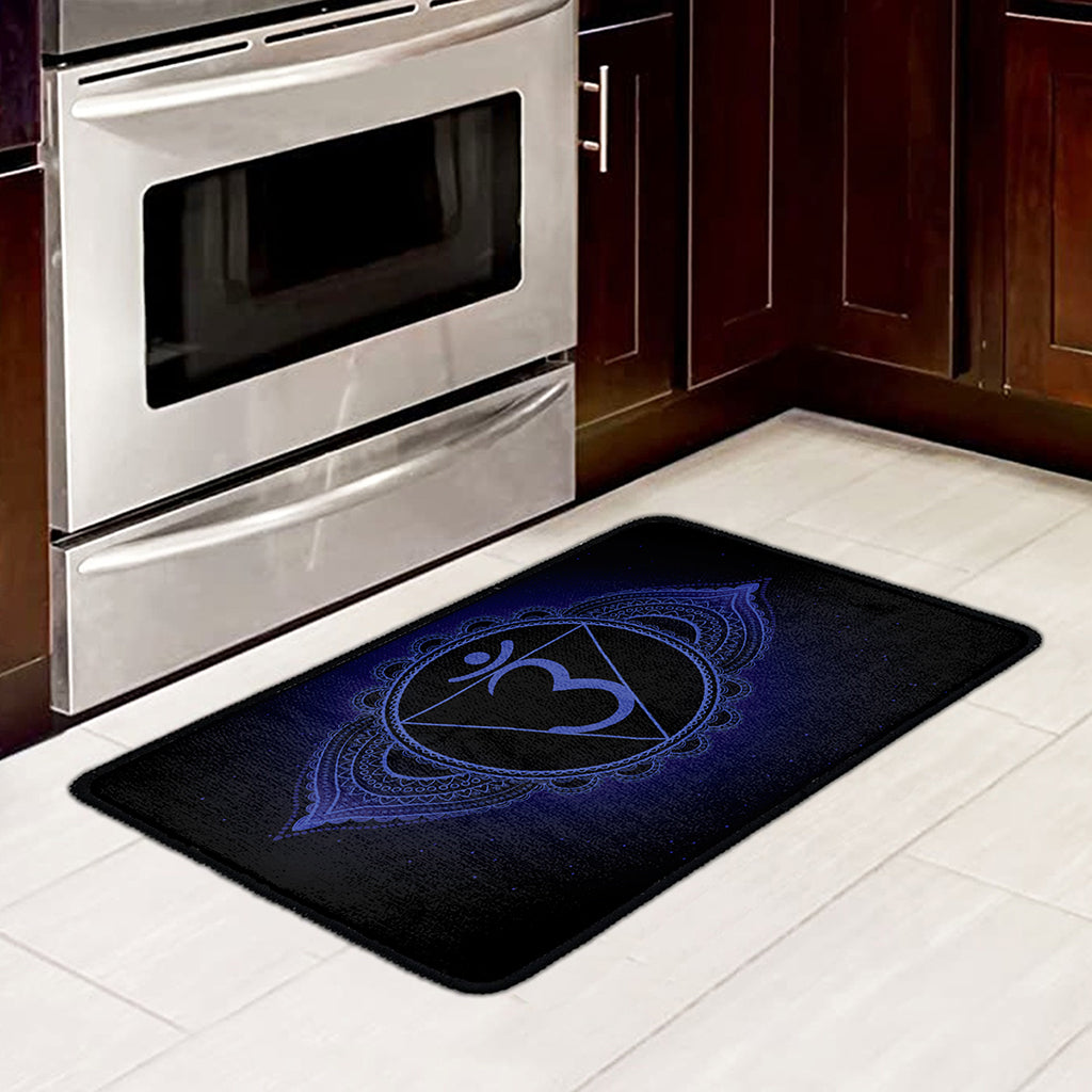 Ajna Chakra Symbol Print Kitchen Mat