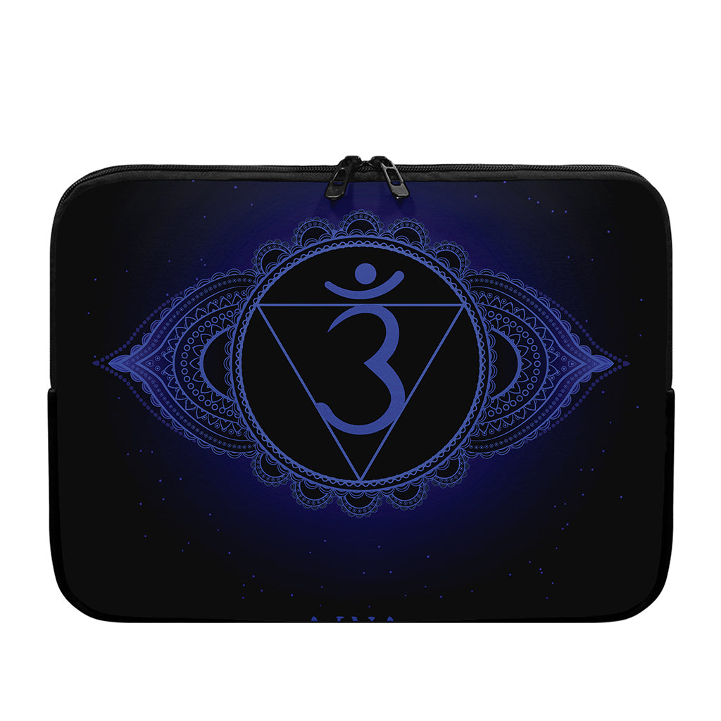 Ajna Chakra Symbol Print Laptop Sleeve