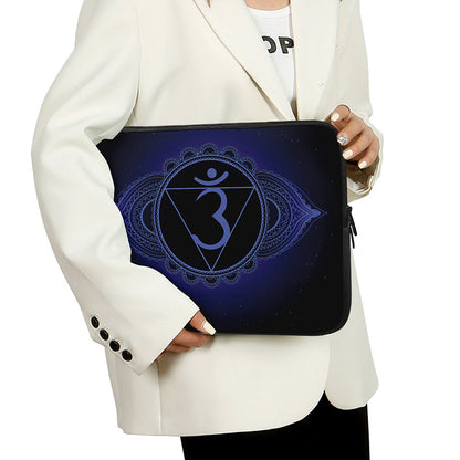 Ajna Chakra Symbol Print Laptop Sleeve