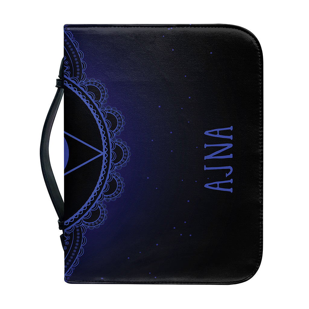 Ajna Chakra Symbol Print Leather Bible Cover