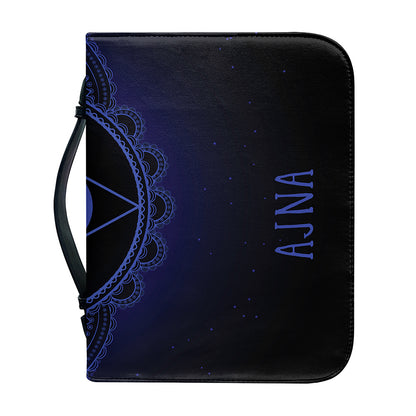 Ajna Chakra Symbol Print Leather Bible Cover