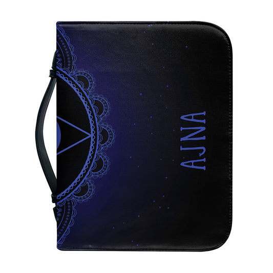 Ajna Chakra Symbol Print Leather Bible Cover