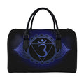 Ajna Chakra Symbol Print Leather Duffel Bag