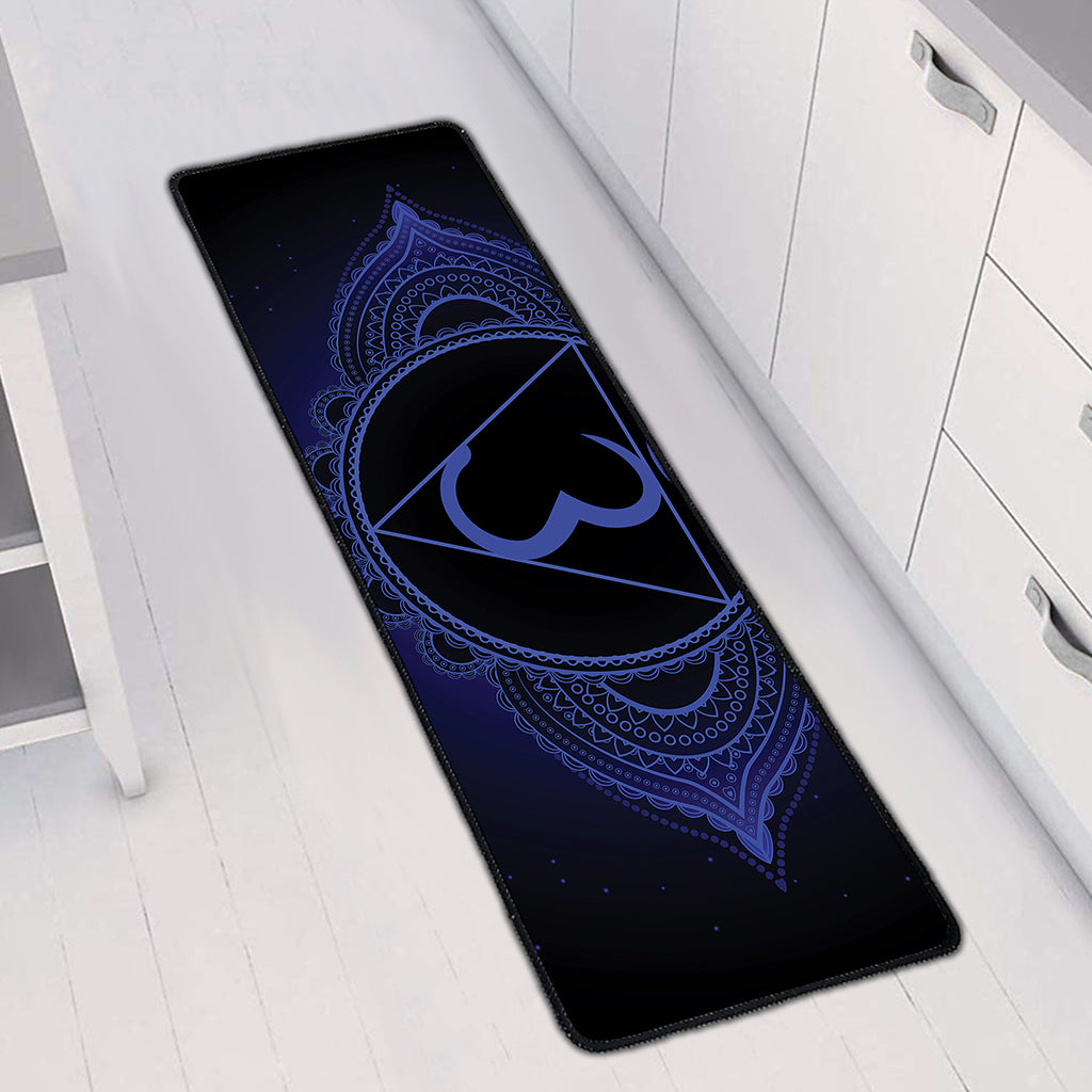 Ajna Chakra Symbol Print Long Kitchen Mat