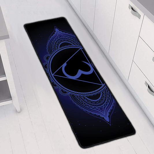 Ajna Chakra Symbol Print Long Kitchen Mat