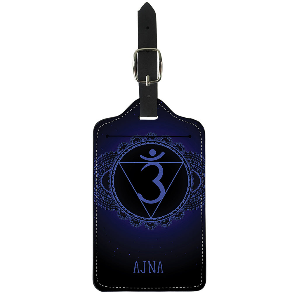 Ajna Chakra Symbol Print Luggage Tag