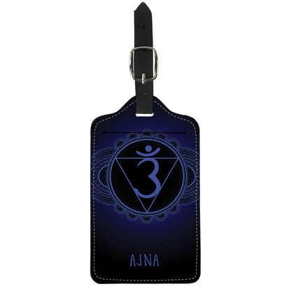 Ajna Chakra Symbol Print Luggage Tag
