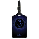 Ajna Chakra Symbol Print Luggage Tag