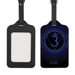 Ajna Chakra Symbol Print Luggage Tag