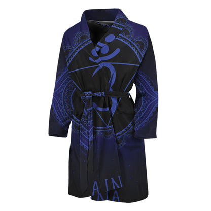 Ajna Chakra Symbol Print Men's Bathrobe