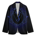 Ajna Chakra Symbol Print Men's Blazer