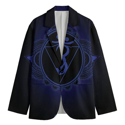 Ajna Chakra Symbol Print Men's Blazer