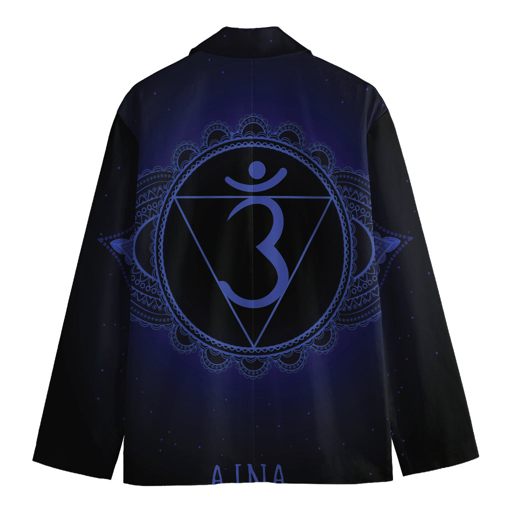 Ajna Chakra Symbol Print Men's Blazer
