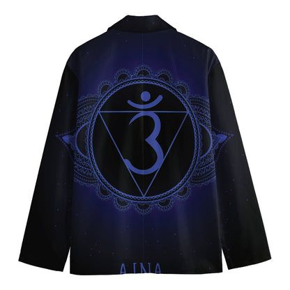 Ajna Chakra Symbol Print Men's Blazer