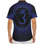 Ajna Chakra Symbol Print Men's Deep V-Neck Shirt