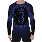 Ajna Chakra Symbol Print Men's Long Sleeve T-Shirt