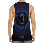 Ajna Chakra Symbol Print Men's Muscle Tank Top
