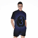 Ajna Chakra Symbol Print Men's Rompers