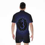 Ajna Chakra Symbol Print Men's Rompers